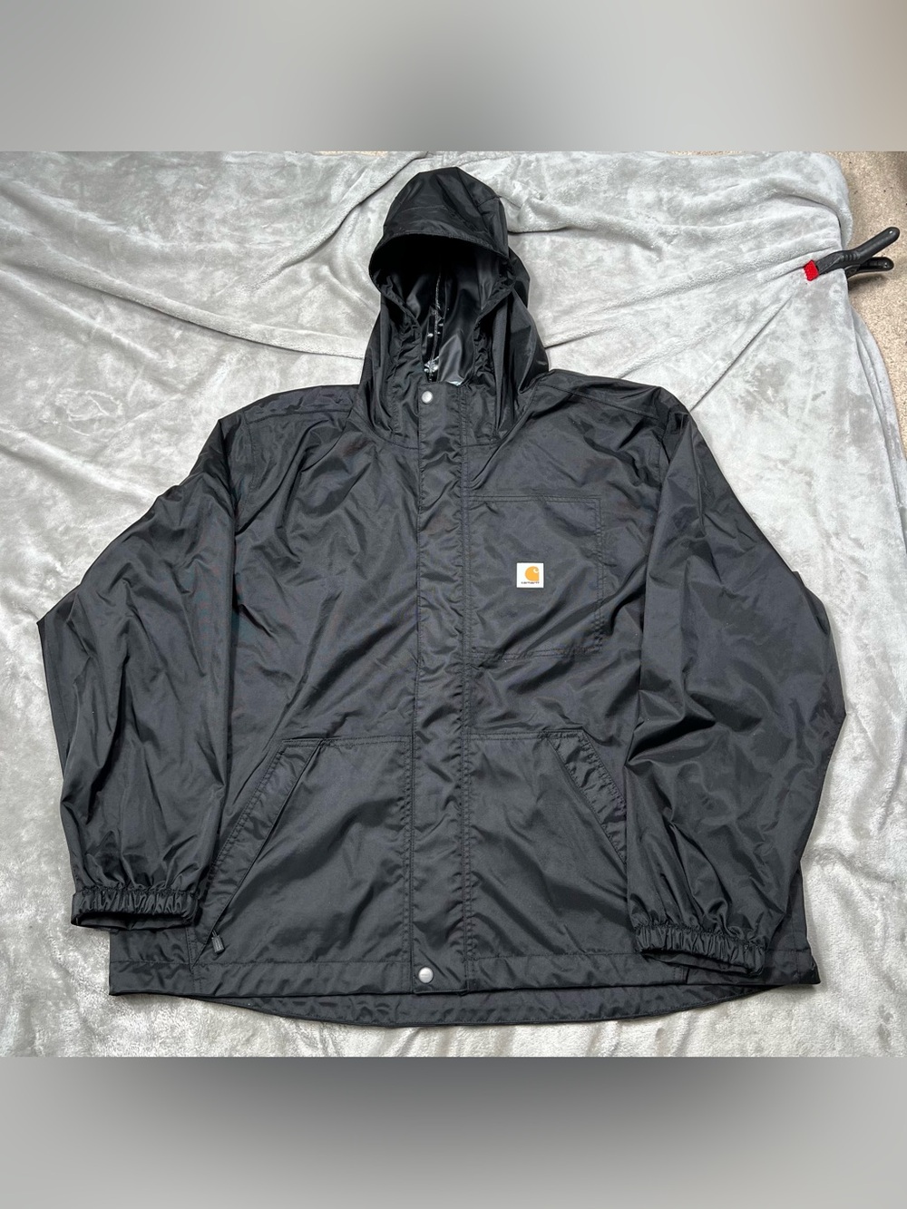 Carhartt Storm Defender Midweight Jacket Men 2XL Black Full Zip Loose Fit OJ3510